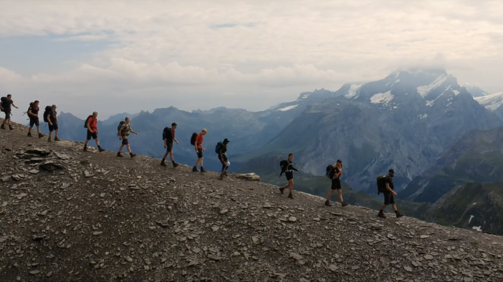 Klanen på tur i de Schweiziske Alper 2018